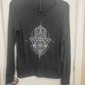 Women's Gray Graphic Sweatshirt